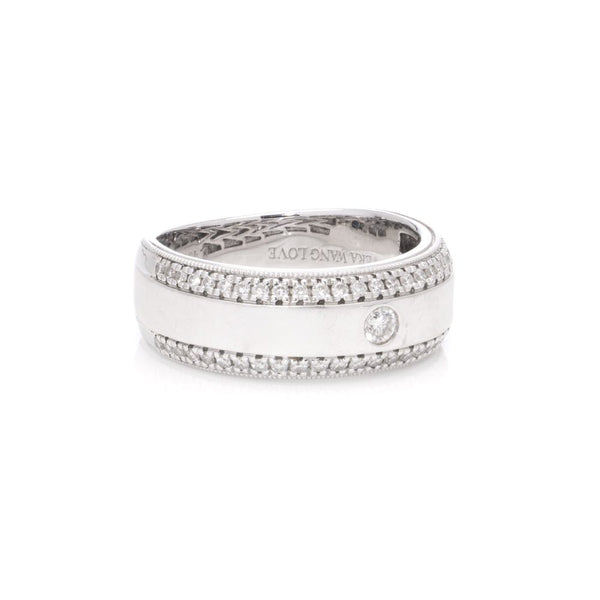 Vera Wang Love Diamond Ring In 18 Carat White Gold