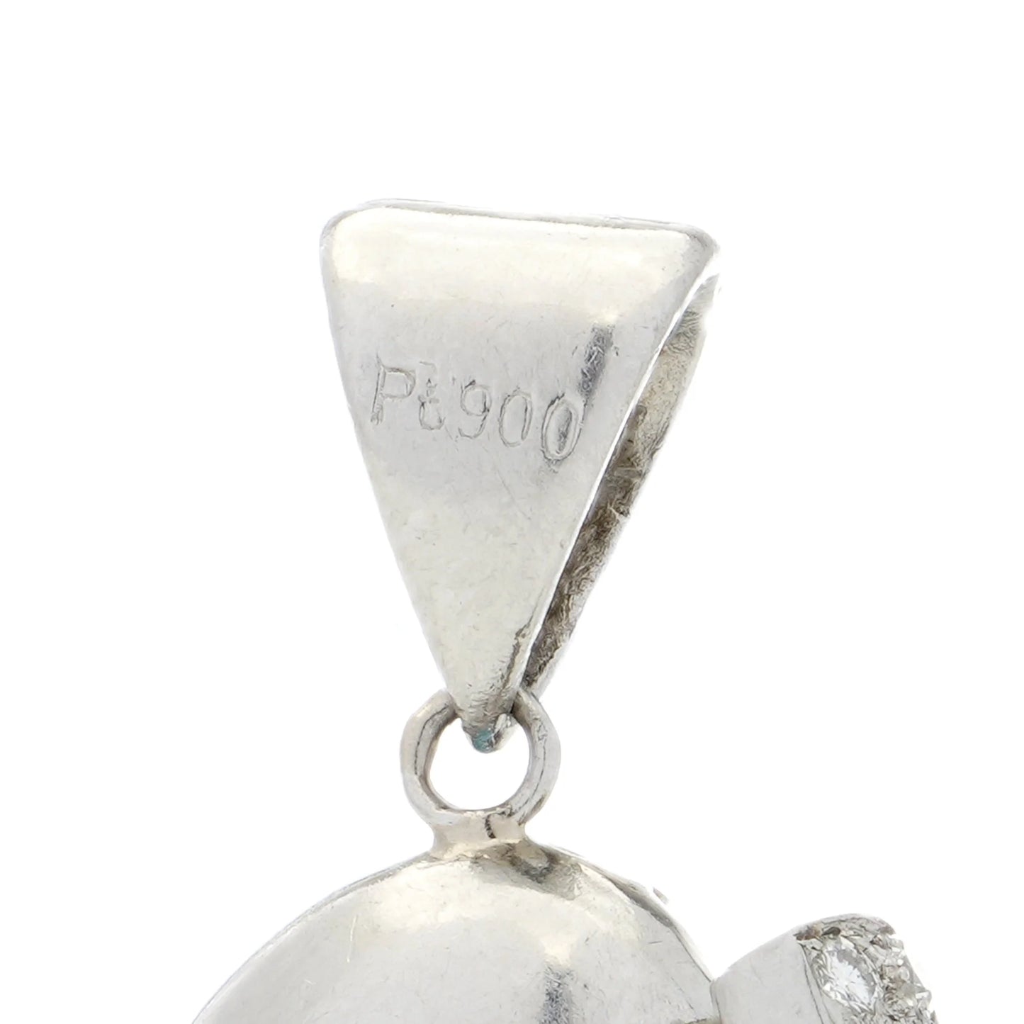 Natural Blue Topaz and Diamond Pendant in Platinum