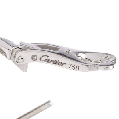 Cartier 18kt white gold diamond, sapphire and ruby clip - on earrings