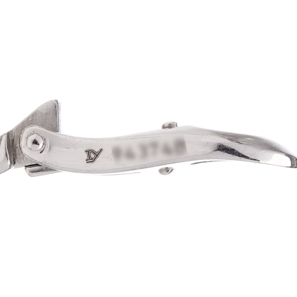 Cartier 18kt white gold diamond, sapphire and ruby clip - on earrings