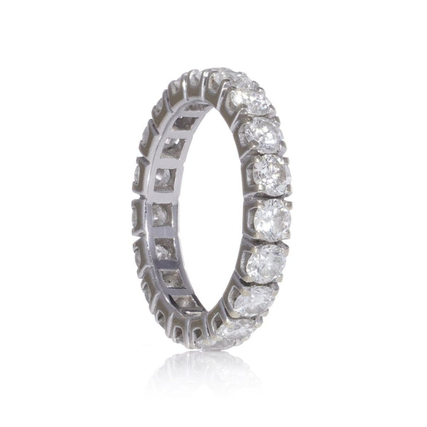 Bvlgari Full Eternity Diamond Ring In Platinum