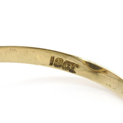 Vintage Black Opal And Diamond Ring In 18 Carat Yellow Gold