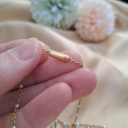 Victorian Antique Demantoid Garnet and Pearl 15ct Gold Snowflake Pendant Brooch