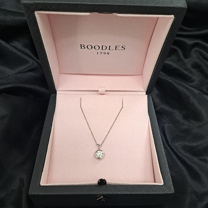 GIA Certified Boodles 1.20ct Diamond Solitaire Pendant in Platinum