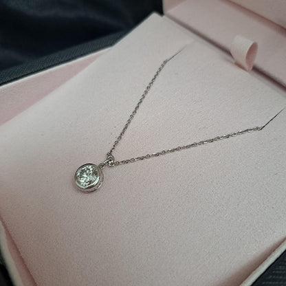 GIA Certified Boodles 1.20ct Diamond Solitaire Pendant in Platinum