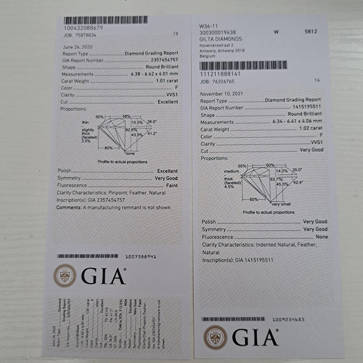 GIA Certified Boodles 2ct Diamond Solitaire Stud Earrings in Platinum