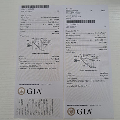 GIA Certified Boodles 2ct Diamond Solitaire Stud Earrings in Platinum