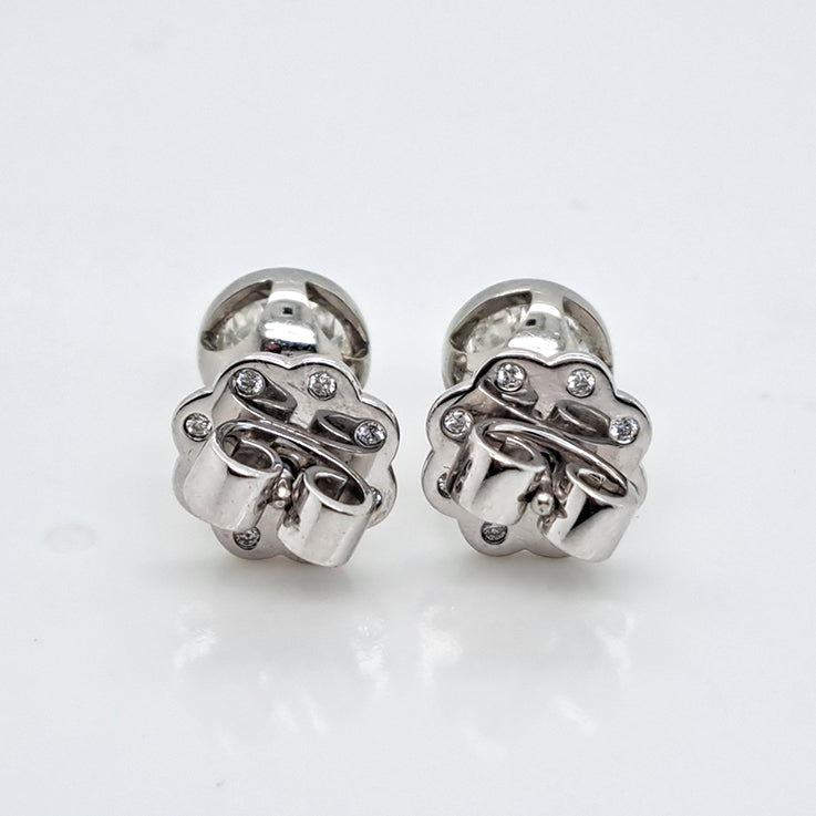 GIA Certified Boodles 2ct Diamond Solitaire Stud Earrings in Platinum