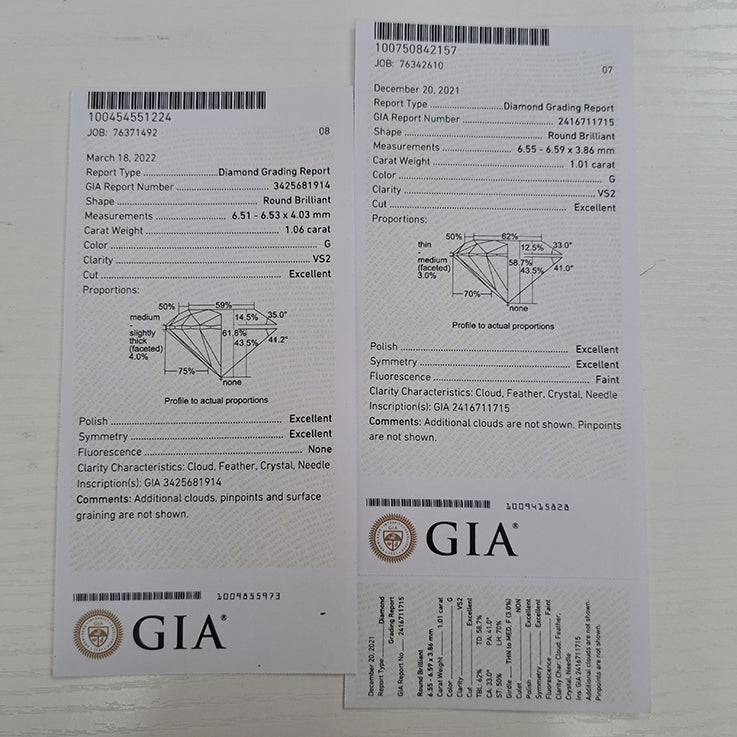 Boodles 2ct Diamond Solitaire Stud Earrings in 18ct Yellow Gold with GIA Certificates