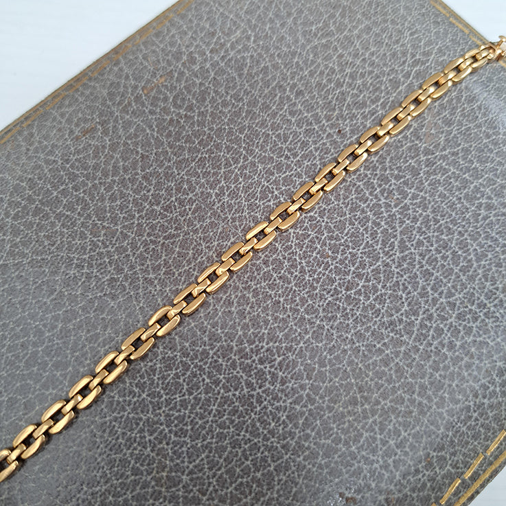 Fancy Link 18ct Gold Bracelet