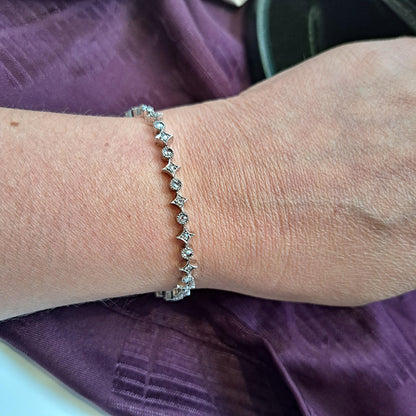 Antique French Diamond Fringe Tiara Necklace with Detachable Bracelet