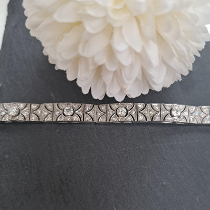 Art Deco Diamond Panel Bracelet