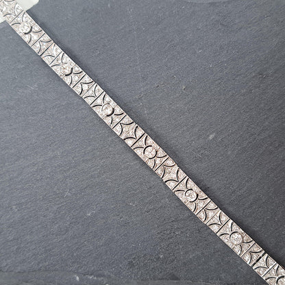 Art Deco Diamond Panel Bracelet