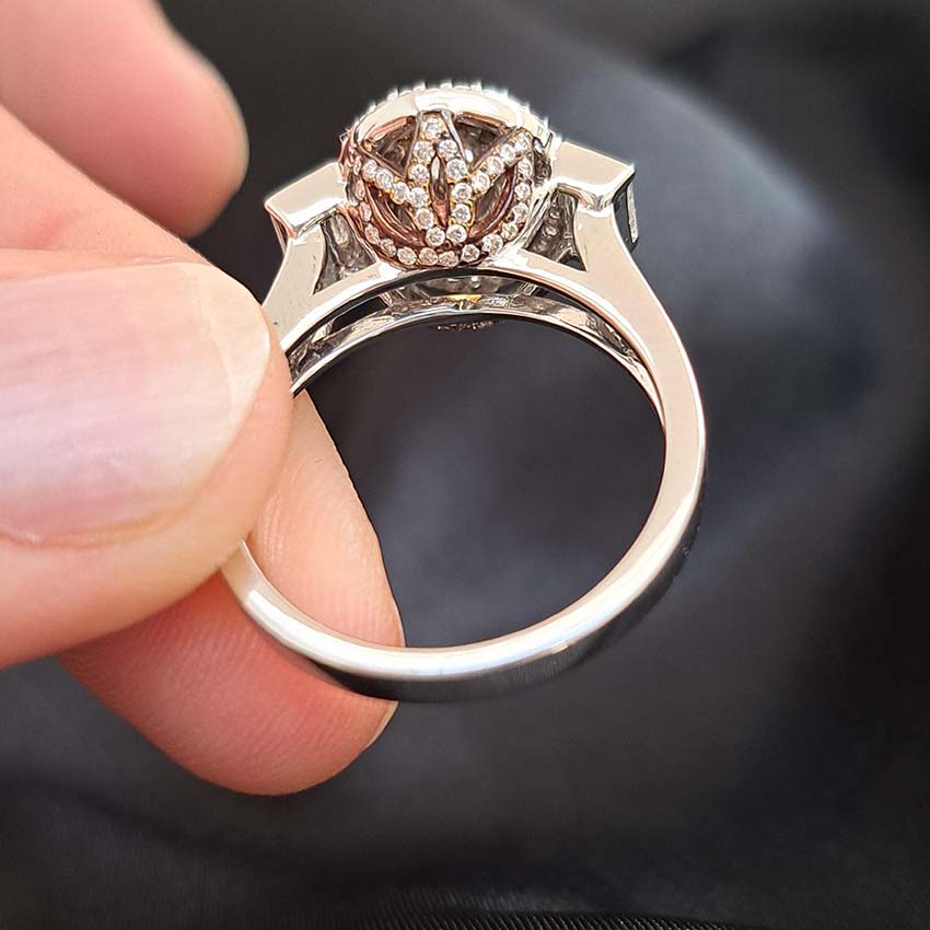 1.50ct Fancy Yellow Diamond Cluster Dress Ring