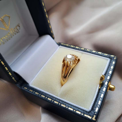Antique 1.10ct Old Cut Diamond Solitaire Ring