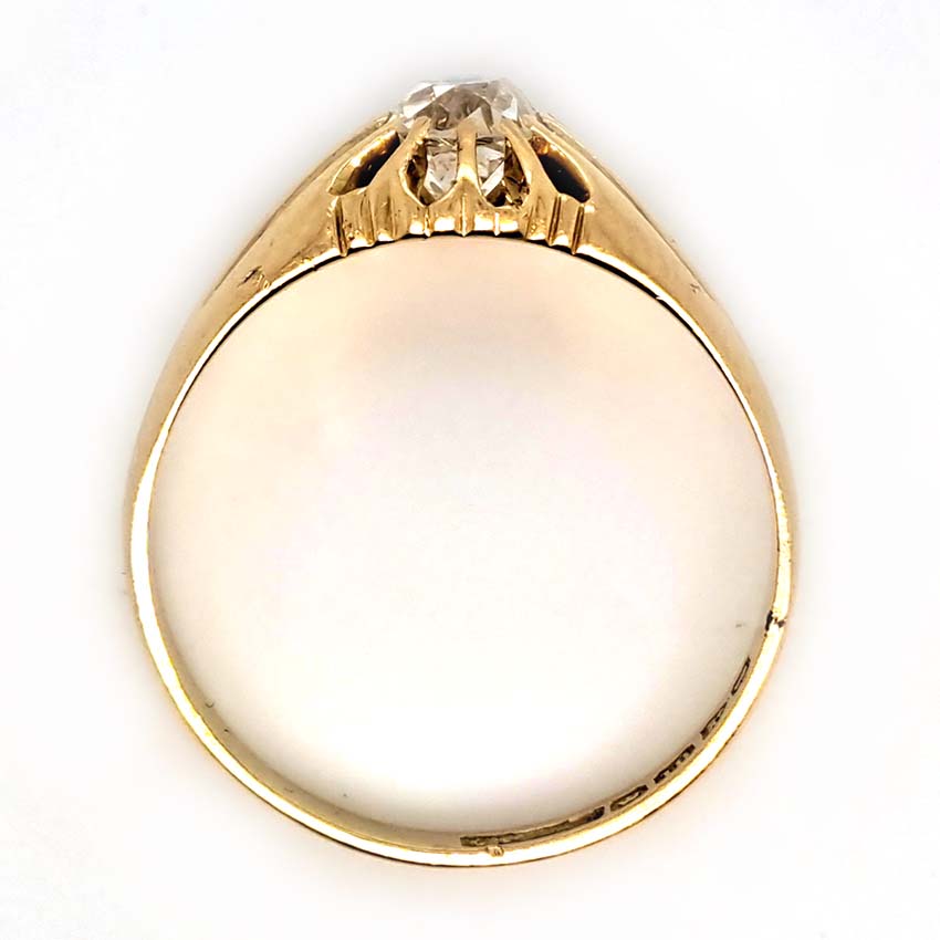Antique 1.10ct Old Cut Diamond Solitaire Ring