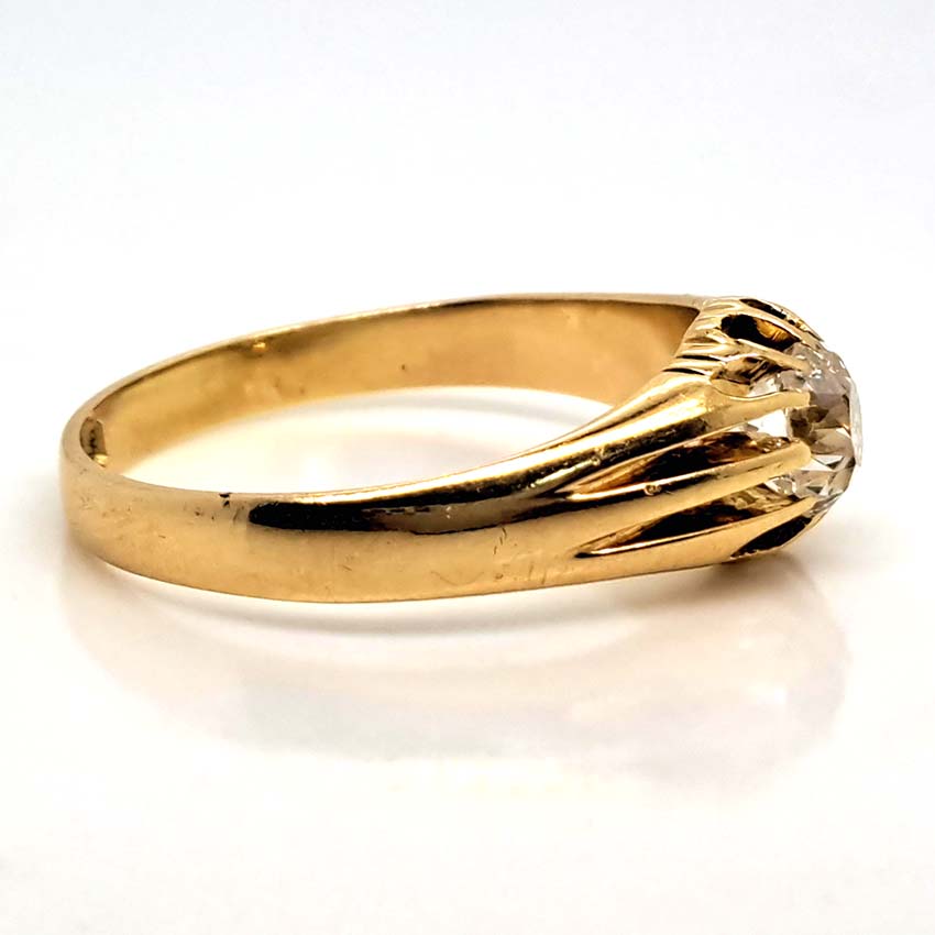 Antique 1.10ct Old Cut Diamond Solitaire Ring