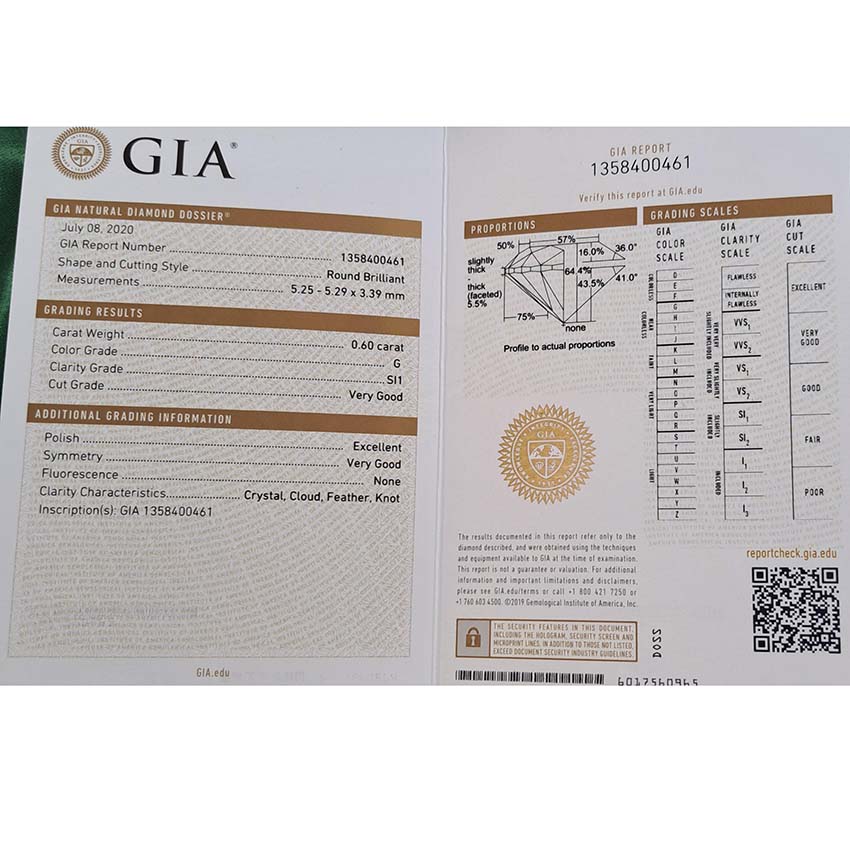 GIA Certified 2ct Diamond Three Stone Ring in Platinum, side diamond 0.60ct G colour SI1 clarity