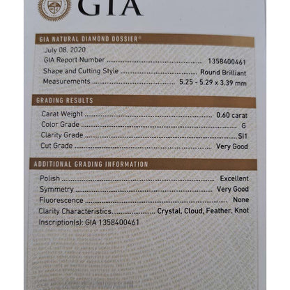 GIA Certified 2ct Diamond Three Stone Ring in Platinum, side diamond 0.60ct G colour SI1 clarity