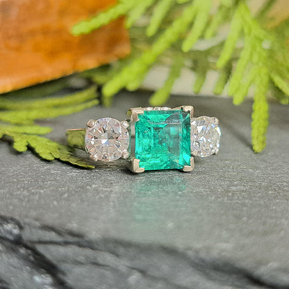 emerald engagement ring trilogy