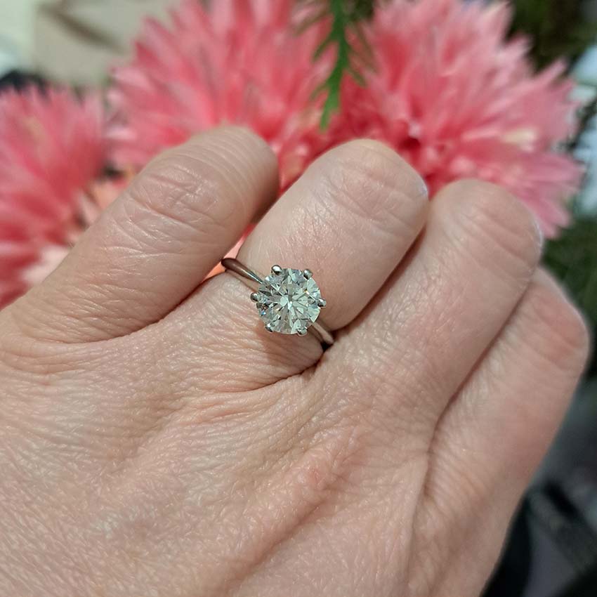 1.80ct Diamond Solitaire Engagement Ring