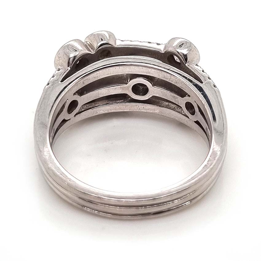 Pre Owned Boodles Waterfall Diamond Ring Classic Platinum