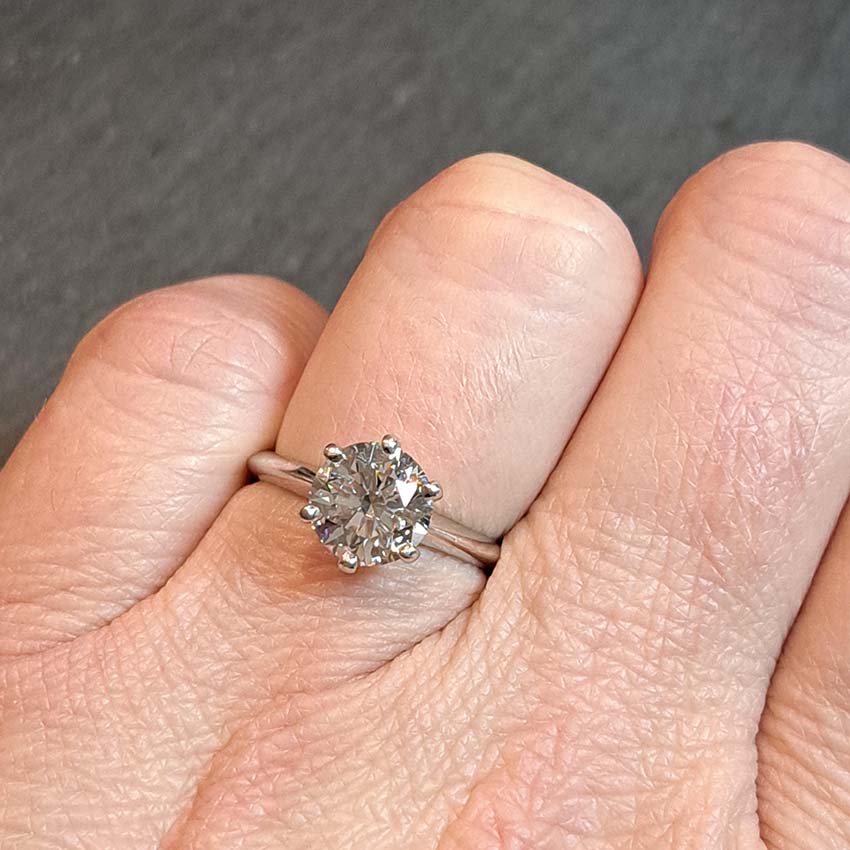 1.80ct Diamond Solitaire Engagement Ring