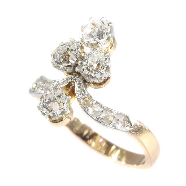 Antique Belle Epoque Diamond Crown Dress Ring