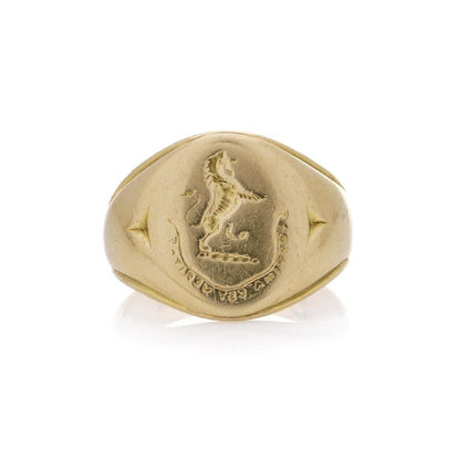 Antique gold signet ring.