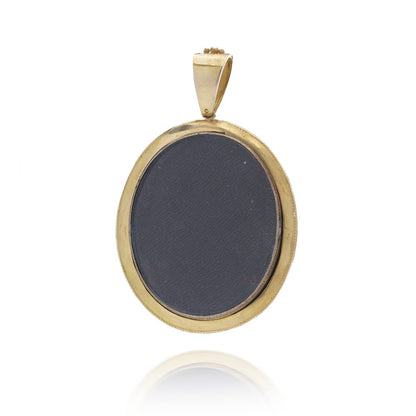 Victorian 20 Carat Yellow Gold Mourning Locket Pendant
