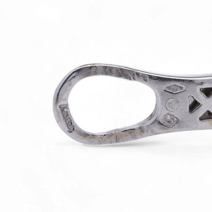 Vintage Kutchinsky Diamond Earrings In 18 Carat White Gold