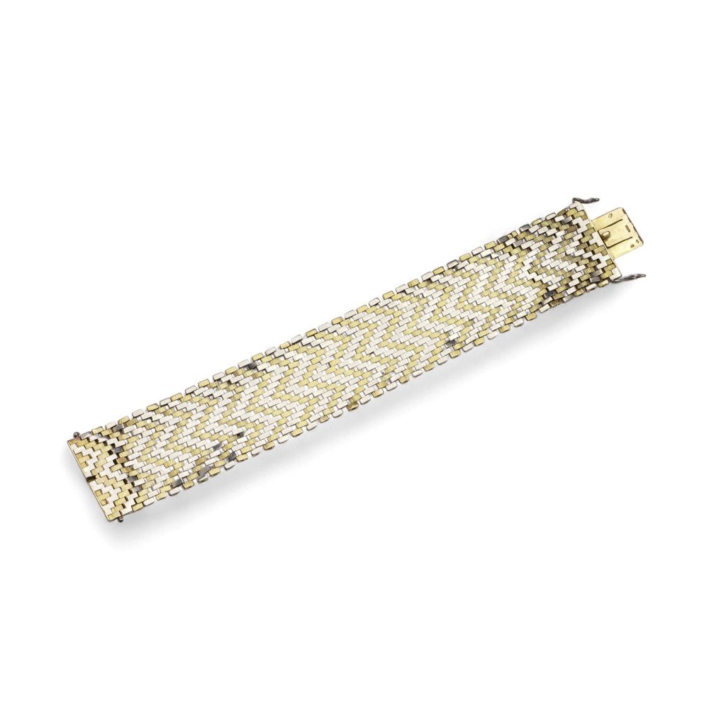 Van Cleef & Arpels 18 Carat Yellow And White Gold Bracelet