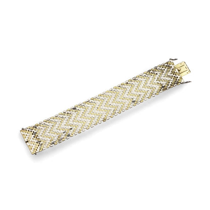 Van Cleef & Arpels 18 Carat Yellow And White Gold Bracelet