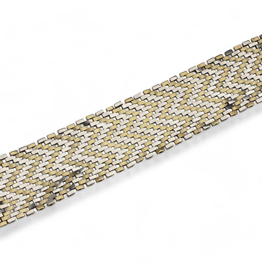 Van Cleef & Arpels 18 Carat Yellow And White Gold Bracelet