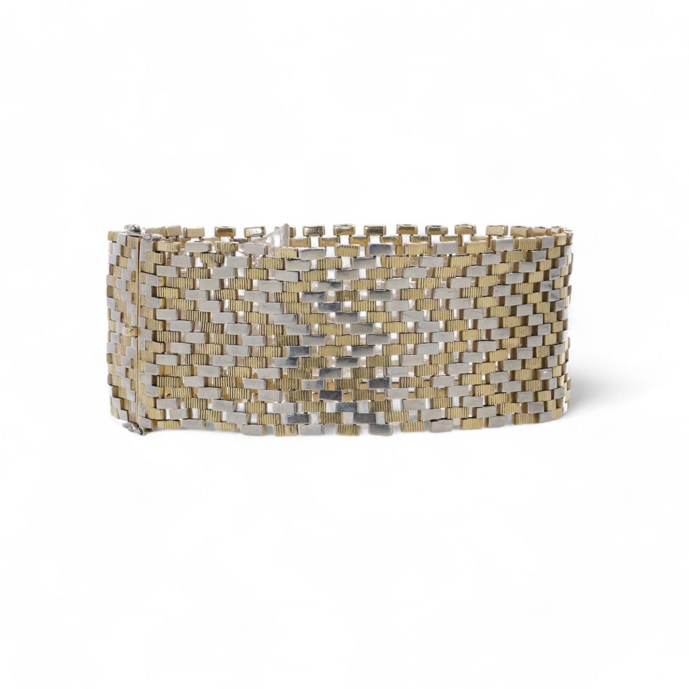 Van Cleef & Arpels 18 Carat Yellow And White Gold Bracelet