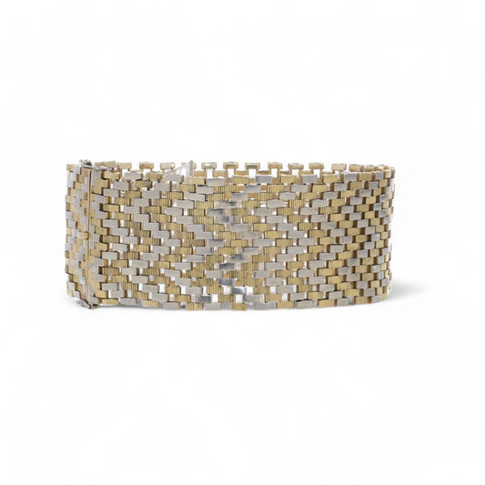 Van Cleef & Arpels bracelet in yellow and white gold.