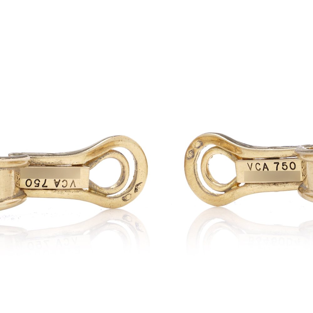 Van Cleef & Arpels Vintage 18 Carat Yellow Gold Clip-On Earrings