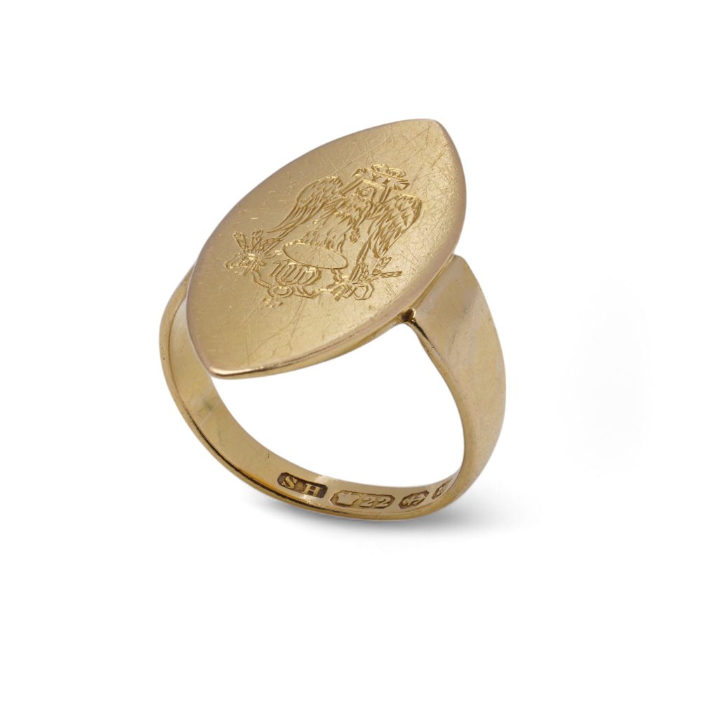 Victorian 22 Carat Yellow Gold Signet Ring