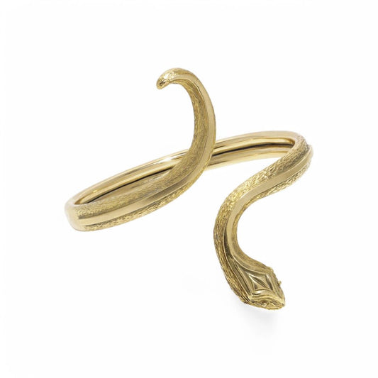 Ilias Lalaounis 18 Carat Yellow Gold Snake Bangle