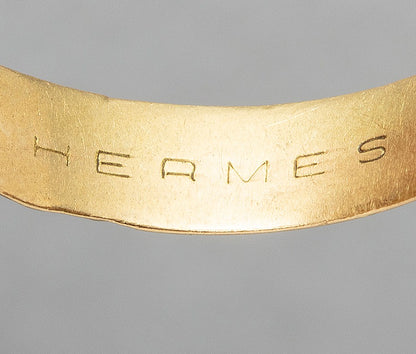 Hermès 18ct Gold Trinity Ring with Enamel