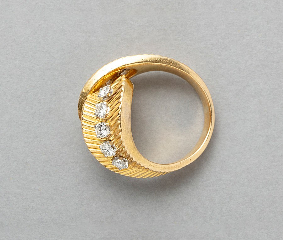 Vintage Van Cleef & Arpels 18ct Gold Ring with Diamond