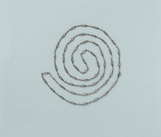 Early 20th Century Platinum Chain with Diamonds