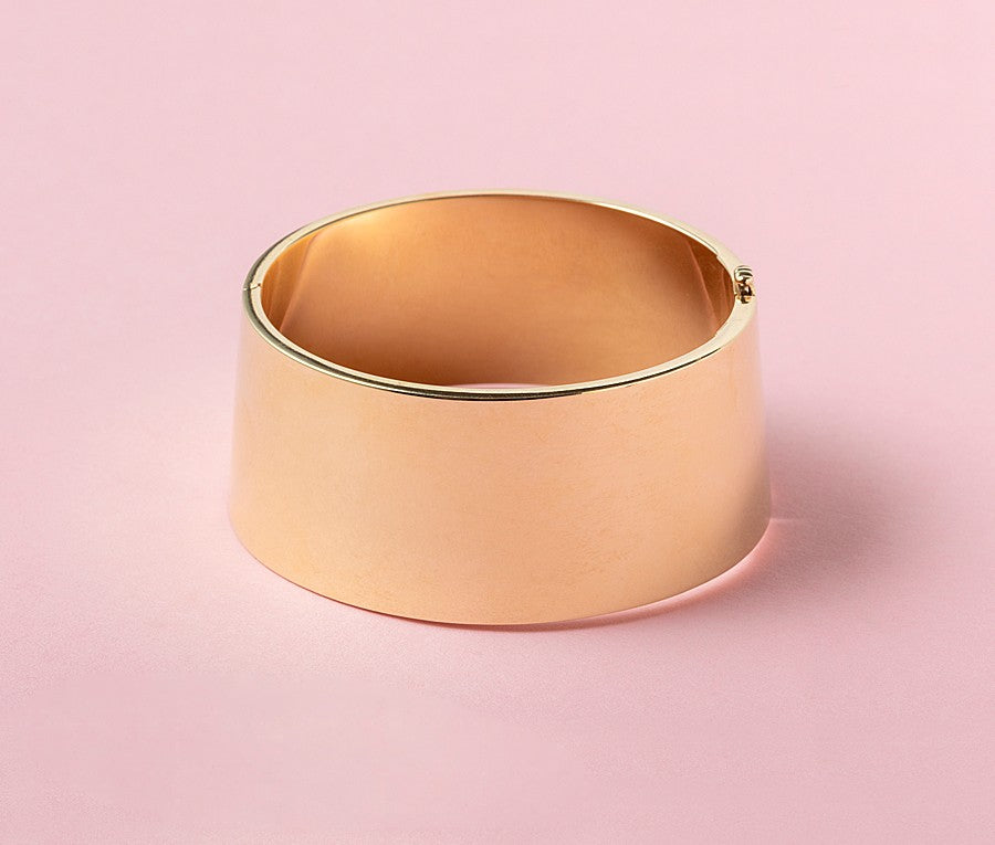 14ct Gold Wide Cuff Bracelet