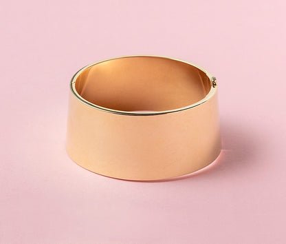 14ct Gold Wide Cuff Bracelet