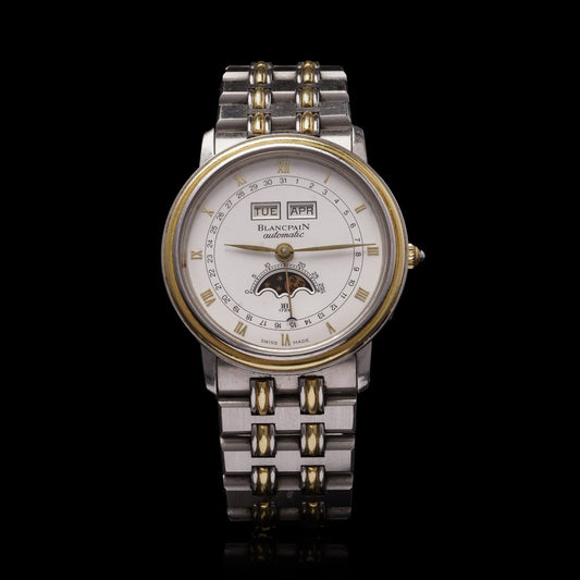 Blancpain Villeret Ref. 6595 Moon Phase Triple Calendar Watch