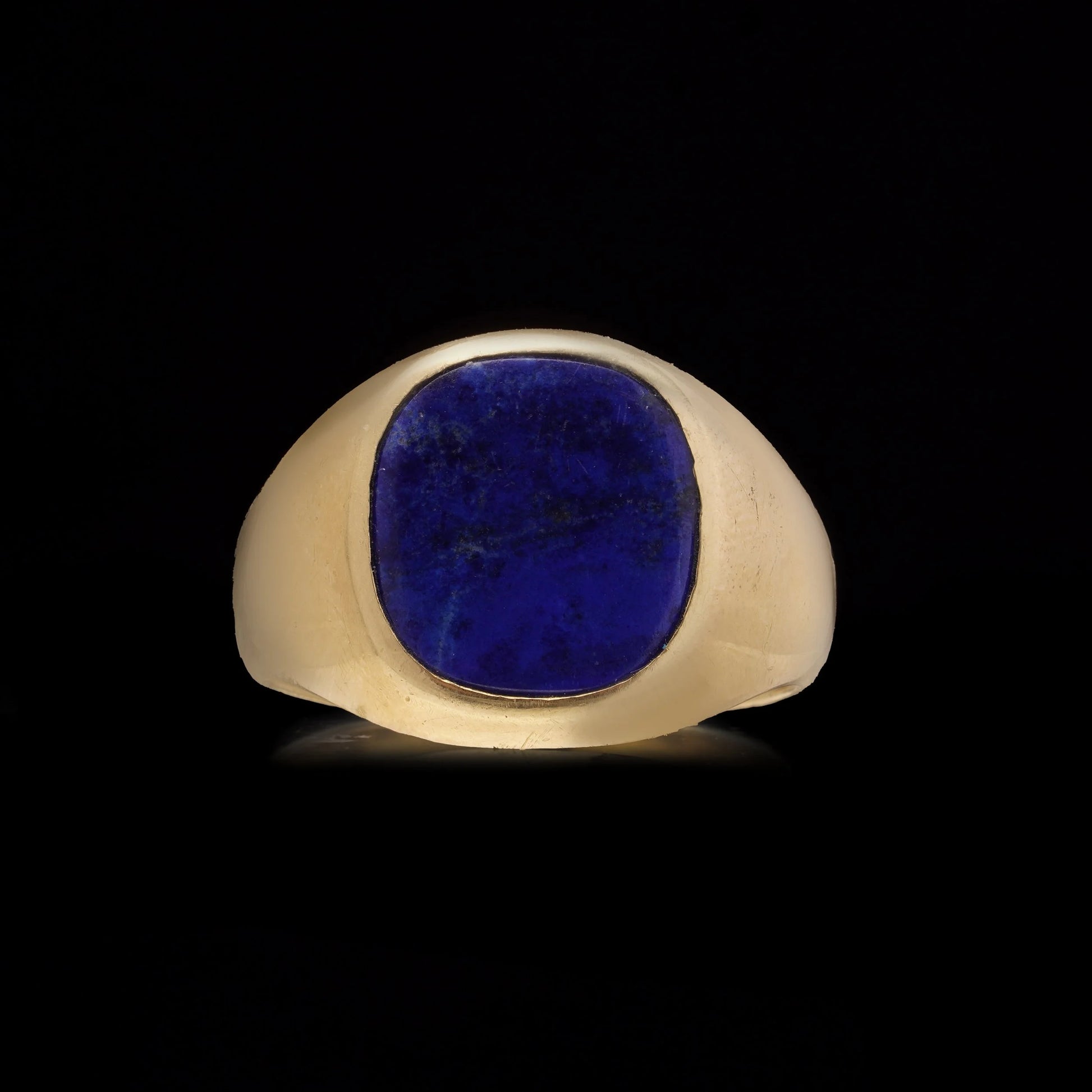 Lapis Lazuli and 18ct Gold Signet Ring
