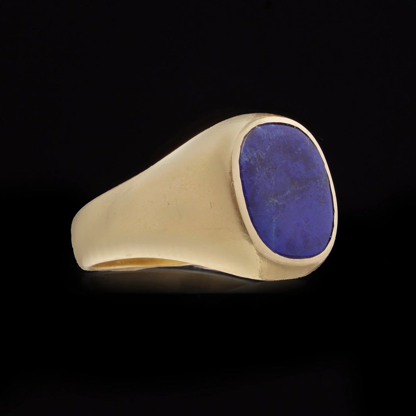 Lapis Lazuli and 18ct Gold Signet Ring