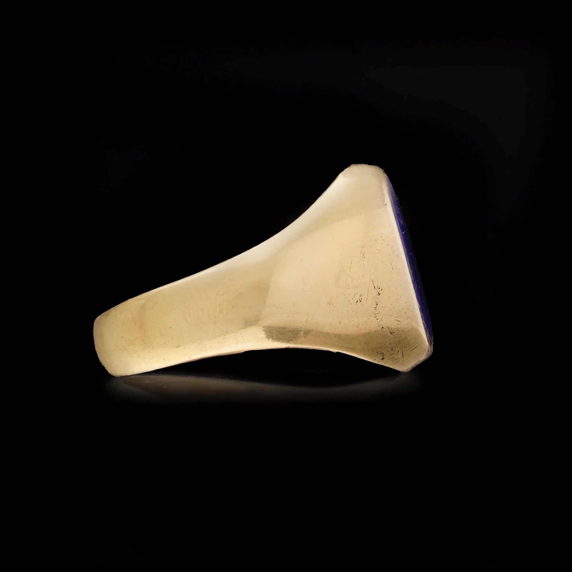 Lapis Lazuli and 18ct Gold Signet Ring