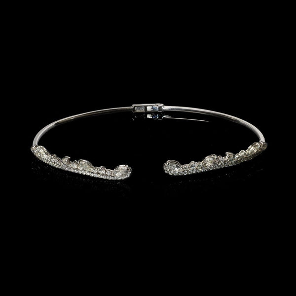 18kt Gold and Diamond Open Collar Choker / tiara