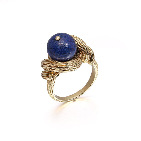 Cartier Lapis Lazuli Ring In 18 Carat Yellow Gold